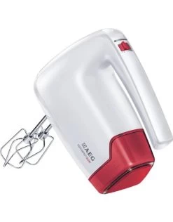 HM6200 AEG Handmixer Easycompact/Silent Wit/rood 450W