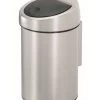 Brabantia Afvalemmer Touch Bin 3lt Wand Matt Steel -Mepal Winkel brabantia brabantia afvalemmer touch bin 3lt wand