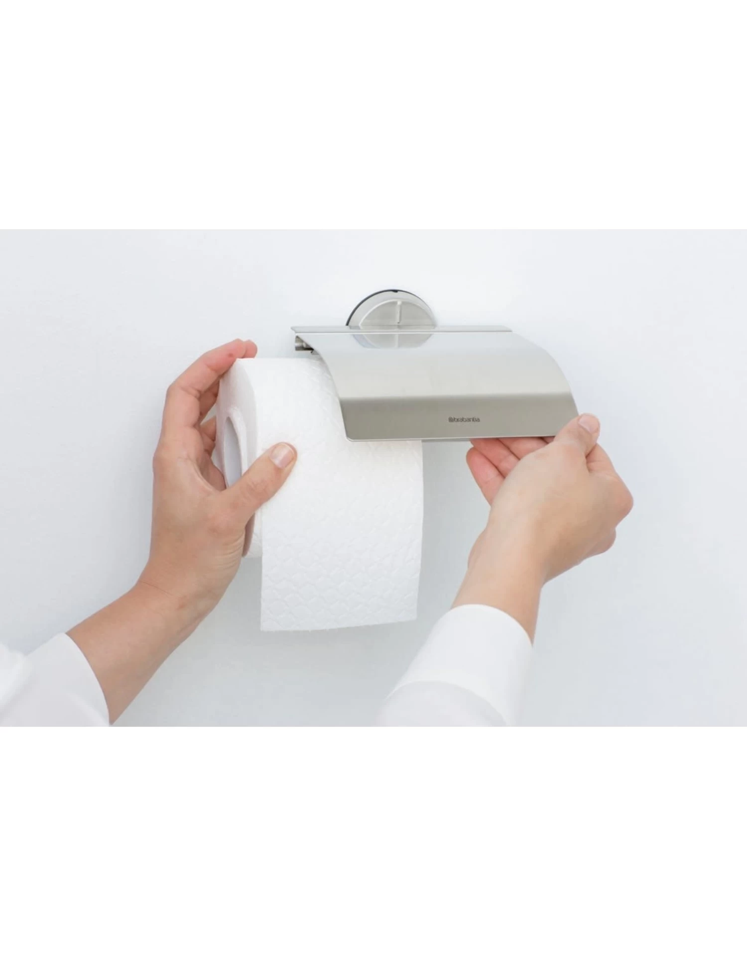 Brabantia Toiletrolhouder Matt Steel 4 Brabantia Toiletrolhouder Matt Steel - Afbeelding 2