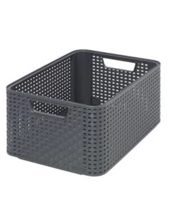 Curver Style Mandje M, Antraciet (38,6 X 28,7 X 17 Cm)