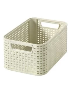 Curver Style Mandje S, Vintage Wit (28,5x19x13 Cm)