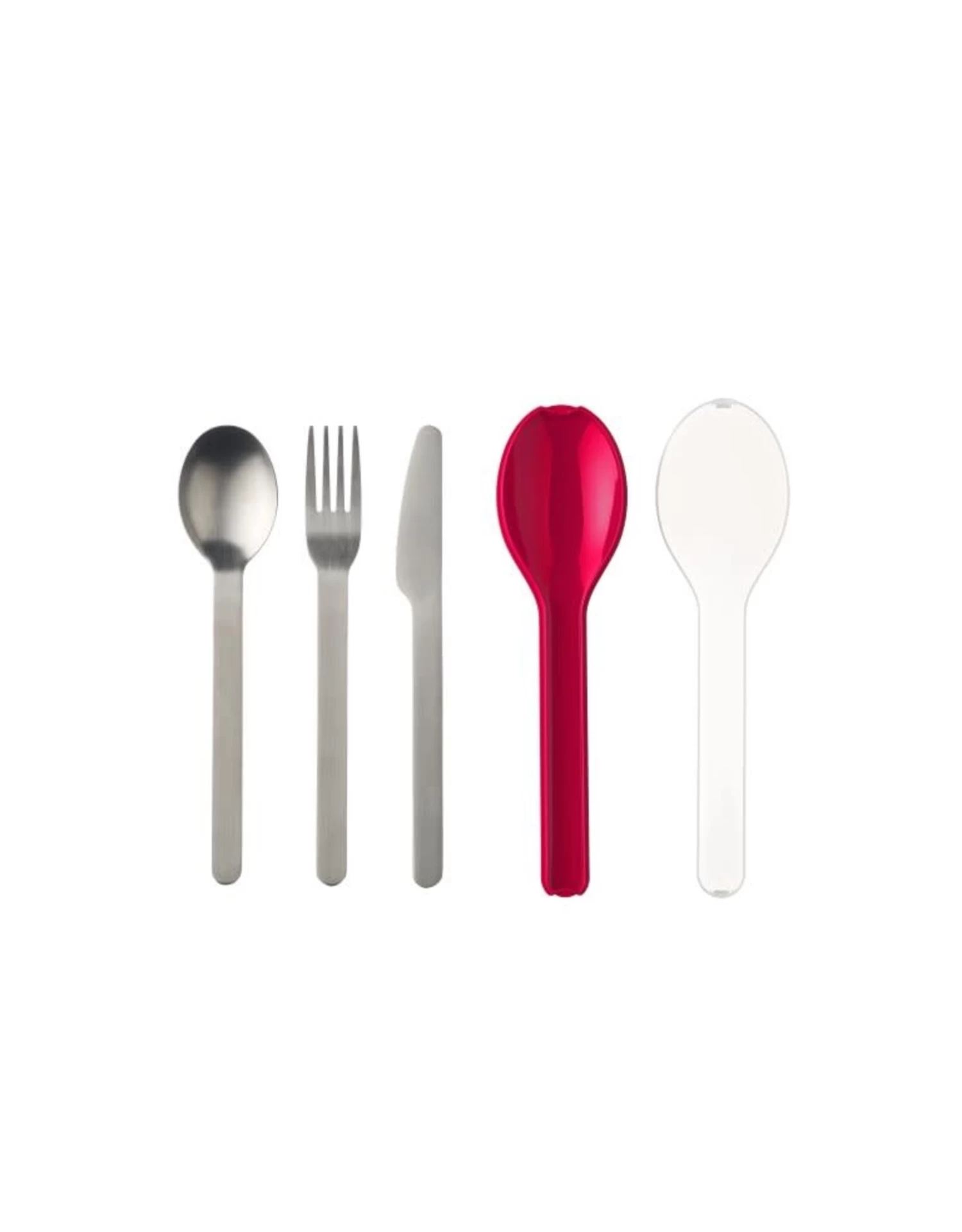Mepal Bestekset Ellipse 3-delig - Nordic Red 4 Mepal Bestekset Ellipse 3-delig - Nordic Red - Afbeelding 2