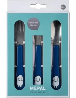 Mepal Kinderbestekset 3Dlg Boerderij Blauw Dick Bruna