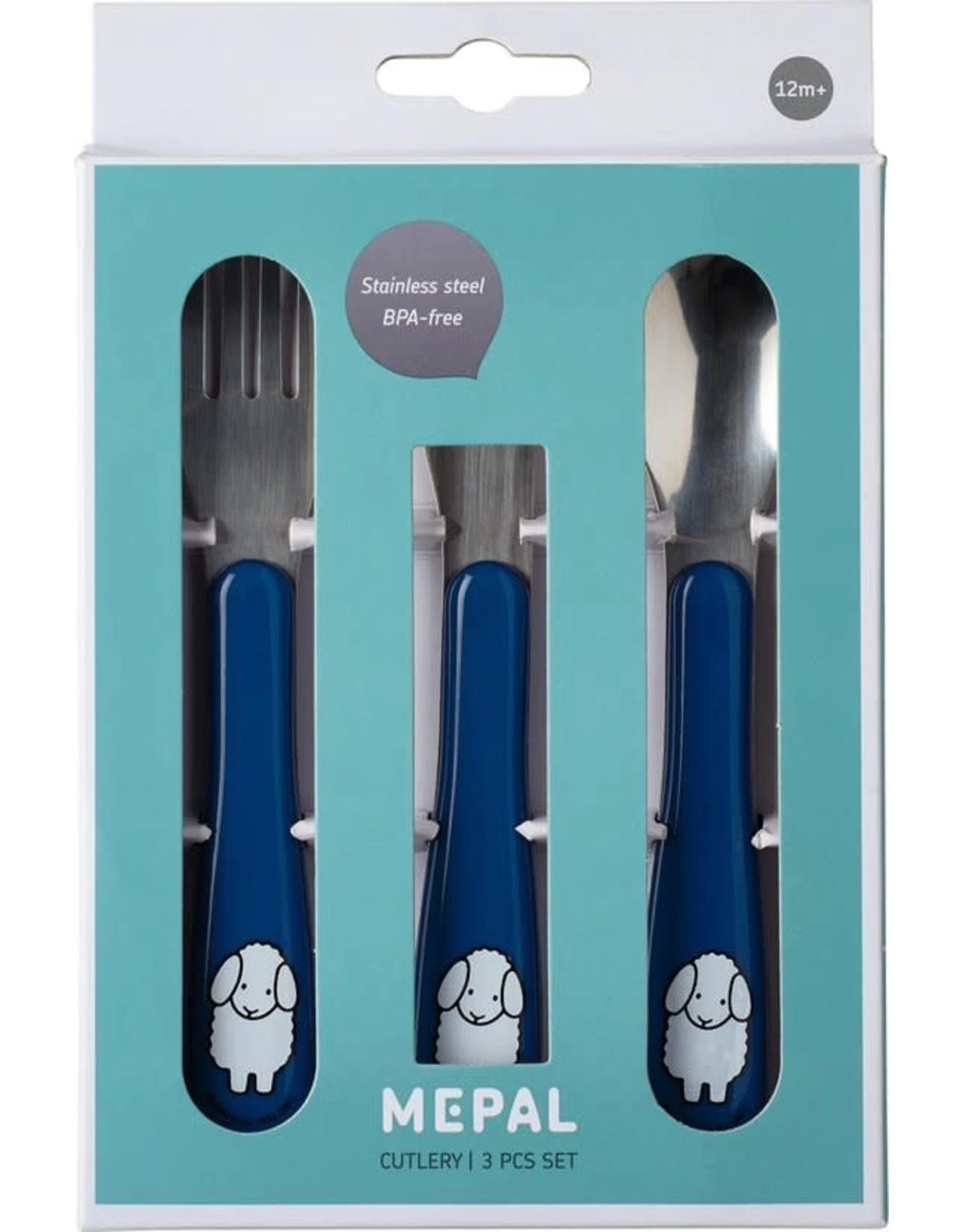 Mepal Kinderbestekset 3Dlg Boerderij Blauw Dick Bruna 3 Mepal Kinderbestekset 3Dlg Boerderij Blauw Dick Bruna