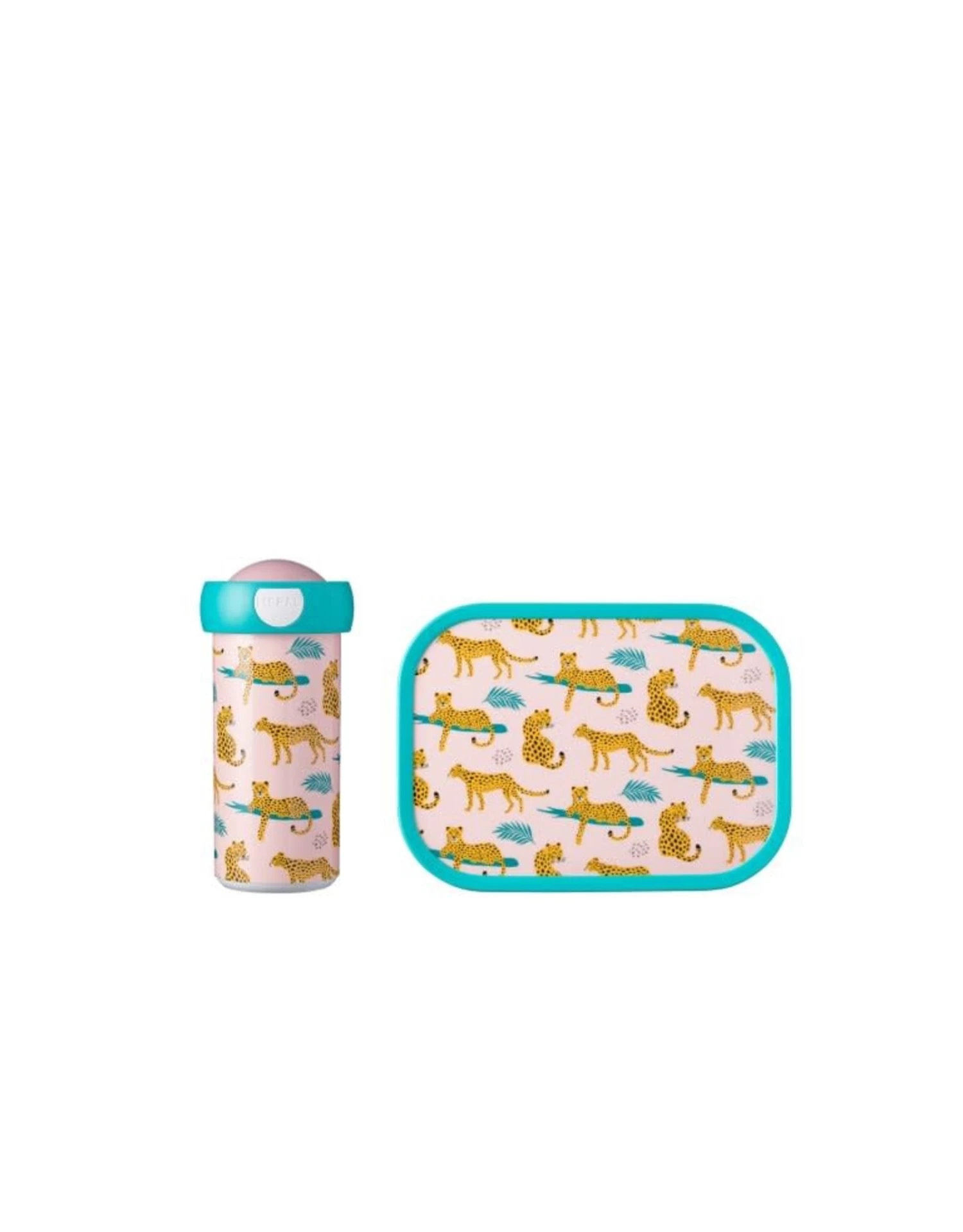 Mepal Lunchset Campus Leopard - Schoolbeker 300ml + Lunchbox 750ml 3 Mepal Lunchset Campus Leopard - Schoolbeker 300ml + Lunchbox 750ml