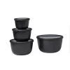 Mepal Multikom Cirqula 4-delige Set (500+1000+2000+3000) - Nordic Black -Mepal Winkel mepal mepal multikom cirqula 4 delige set 50010002