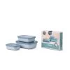 Mepal Set Cirqula Rechthoekig 3-dlg (500+1000 +2000) - Nordic Blue DOOS BESCHADIGD! -Mepal Winkel mepal mepal set cirqula rechthoekig 3 dlg 5001000