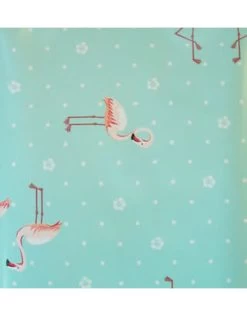 Tafelzeil 140cm Breed Flamingo/groen