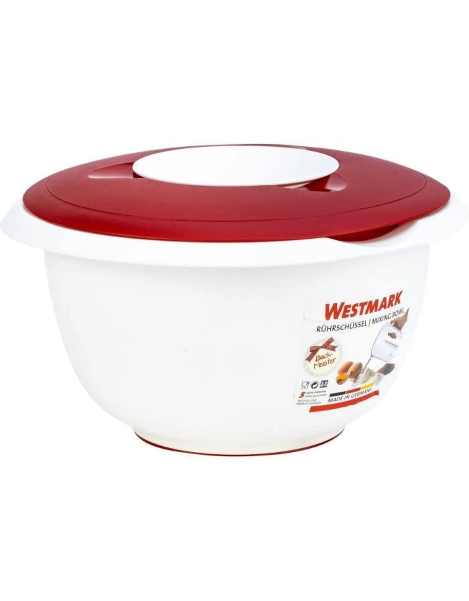 Westmark Mengkom Met Tweedelig Deksel, 3.5 L, Rood 3 Westmark Mengkom Met Tweedelig Deksel, 3.5 L, Rood