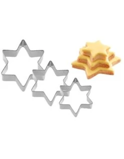 Westmark Set Van Uitsteekvormen Ster - 3 Stuks (4cm, 5cm, 6cm) -Mepal Winkel westmark westmark set van uitsteekvormen ster 3 st 1