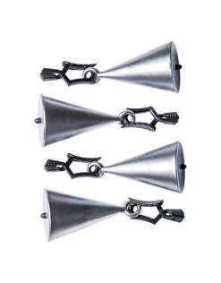 Tafelkleedhangers Zilveren Kegel 4St