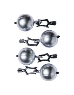 Tafelkleedhangers Zilveren Kogel 4St