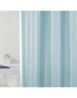 Textiel Douchegordijn 180X200 Rigone Celeste Blauw